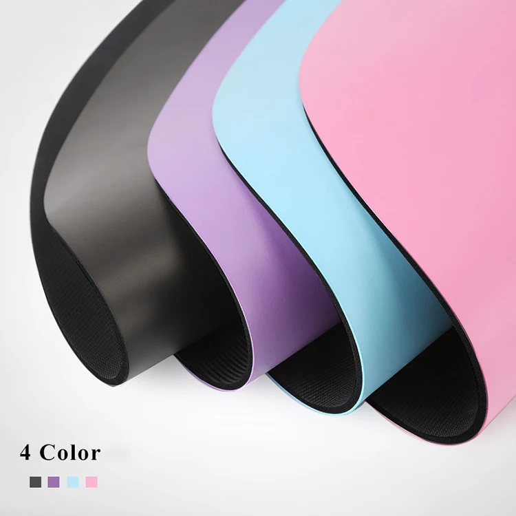 

Natural Rubber PU Round Yoga Mat Eco Friendly Black Printing Yoga Mat, Purple, blue, pink, black