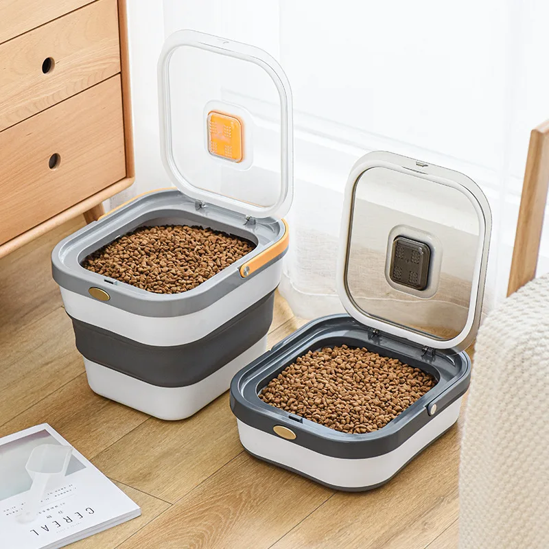 

13L Food Storage Boxes & Bins Heat-Resistant Storage Collapsible Dog Food Container