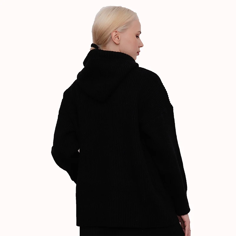 

autumn knit custom logo women sweaters 2021 hoodie sweater