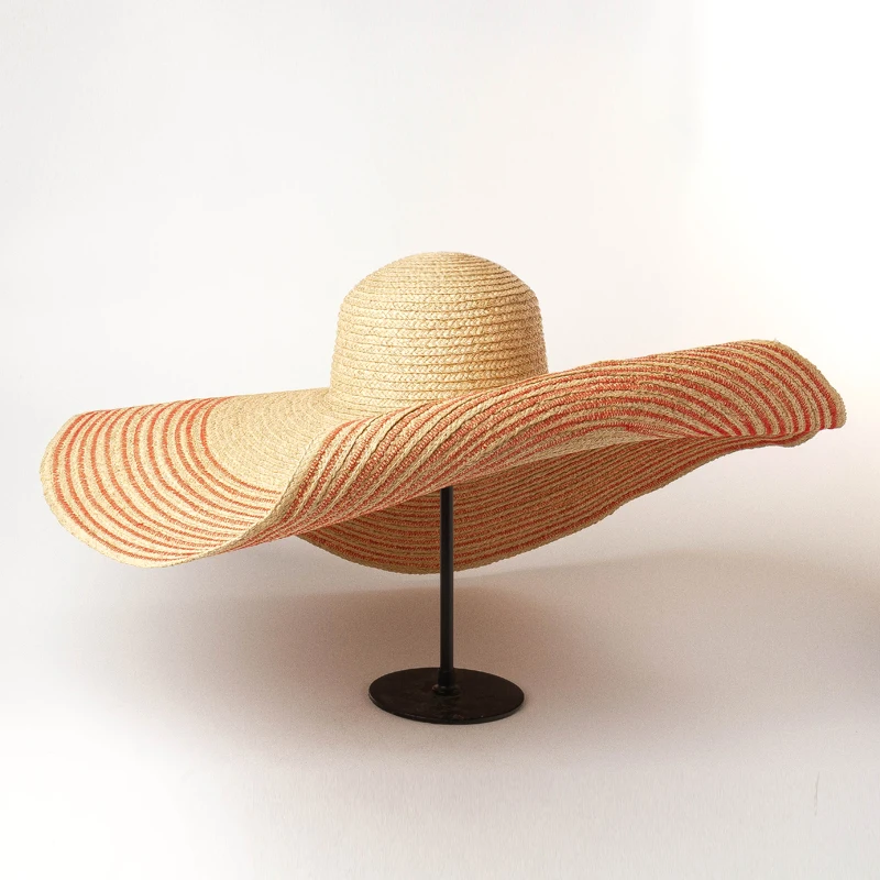 

2021 Floppy Fashion Ladies Raffia Hats Straw Fedora Sun Hat Oversize fedora hat womens straw