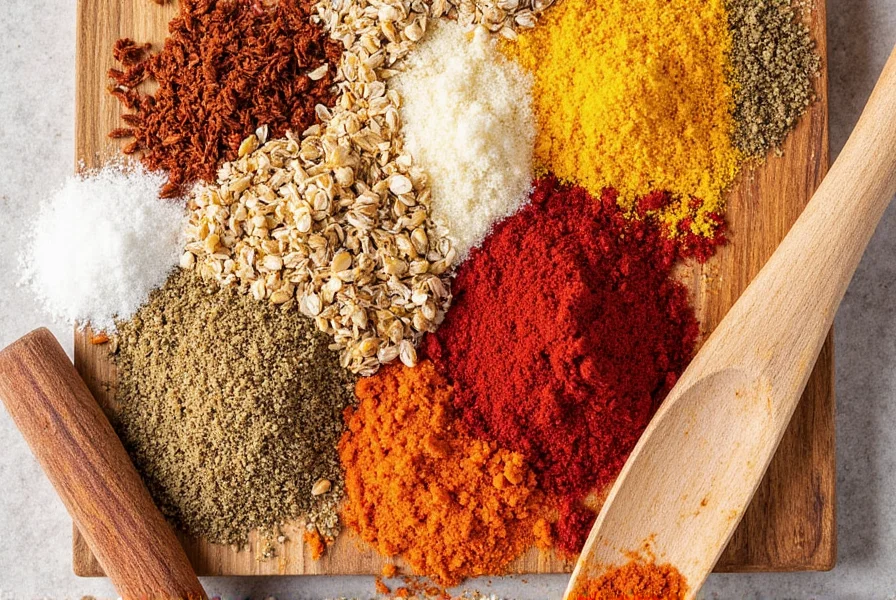 Bowl of colorful ras el hanout spice mix