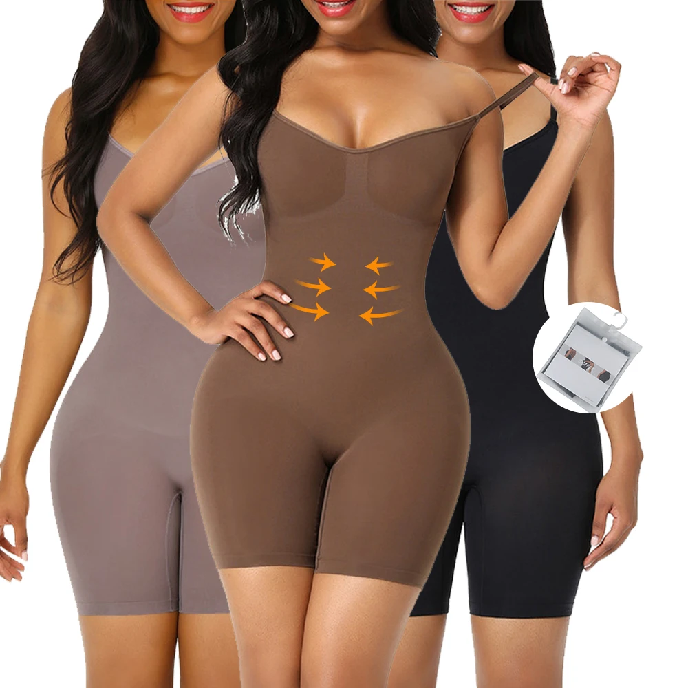 

Dropshipping Tummy Control Plus Size Women Shapewear Seamless Butt Lifter Full Body Shaper, As show