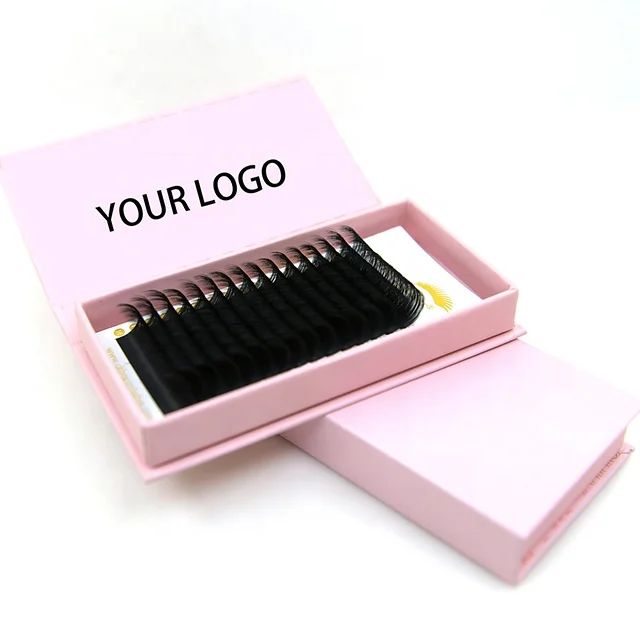 

0.03 Mink Volume Russian Las Extension Supplies Lash Trays Eyelash Extension Wholesale volume fans