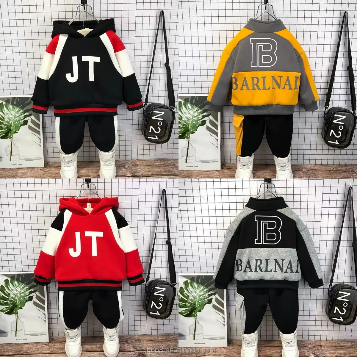 

Fall children winter clothes boys children sports suit fashion sports suit hoodie and trousers jogging suit cheap wholesale
