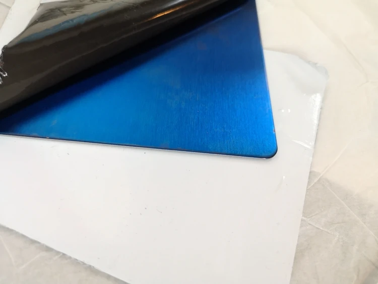 201 304 316 430 Thickness 2Mm Blue Hairline Ss Brushed Surface Finish Sheet Metal 4 X 10 Stainless Steel Sheet