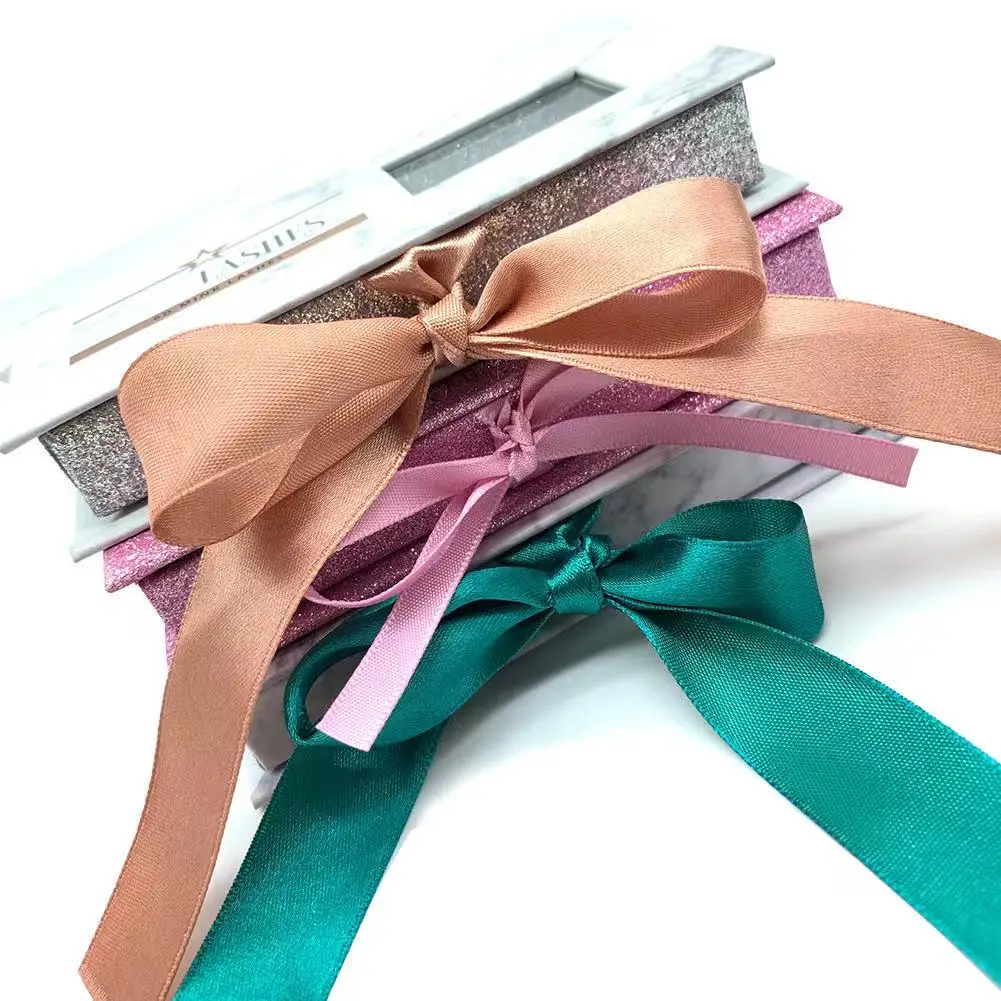 

mink luxury eyelashes box package ribbon lash box mink lashes cases