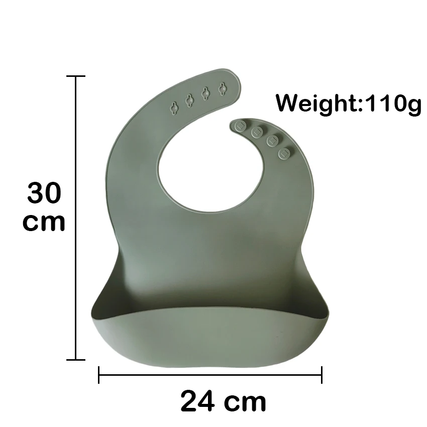 
Top 2020 Product BPA Free Waterproof Silicone Baby Bibs Easily Clean for Toddlers 