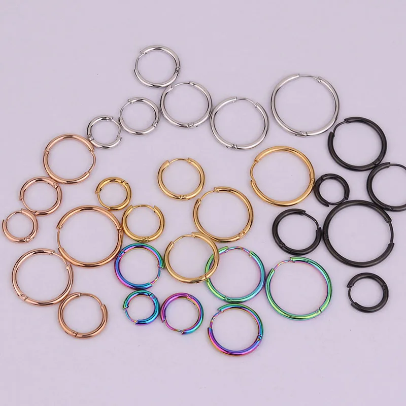 

YW Steel Real Septum Rings Pierced Piercing Septo Nose Ear Cartilage Tragus Helix Piercing Clicker Rings Body Jewelry