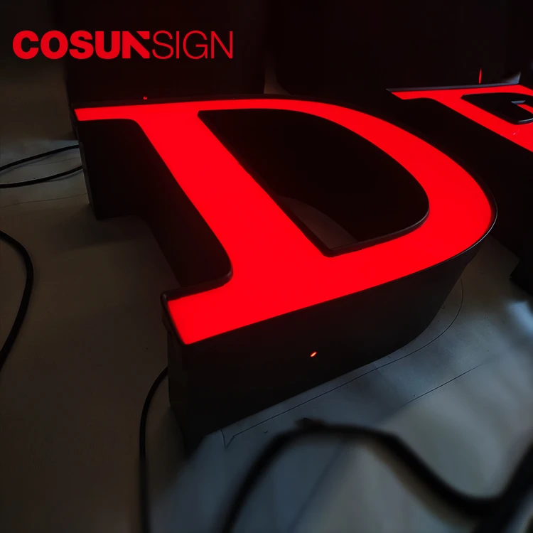 Cosun High Quality Front Lit Channel Letter With Trimcap Or Aluminium ...