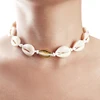 Wholesale European and American cross-border jewelry fashion fashion geometric Bohemian short natural shell necklace