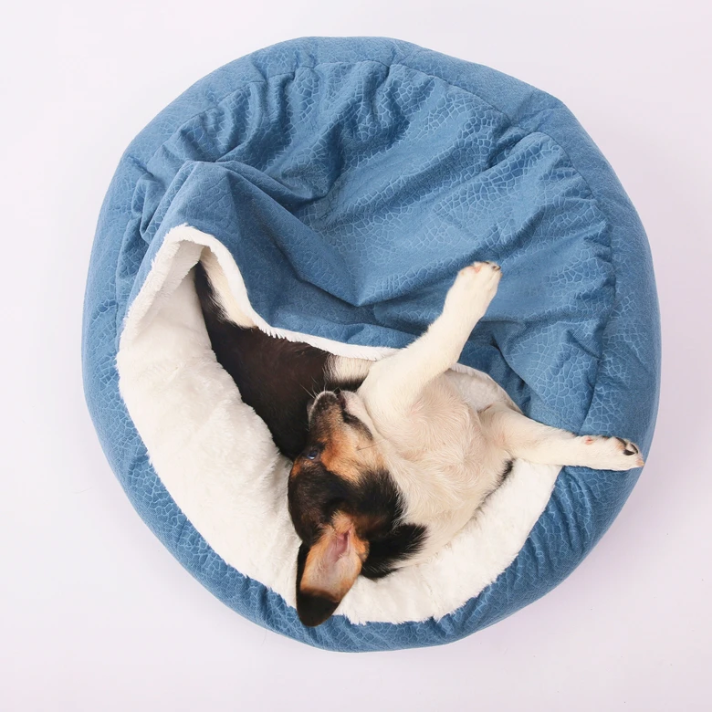 

Flannel Pet luxury cat dog bed plush dog bed casa de gatos machine-wash durable firm pets round warm winter beds