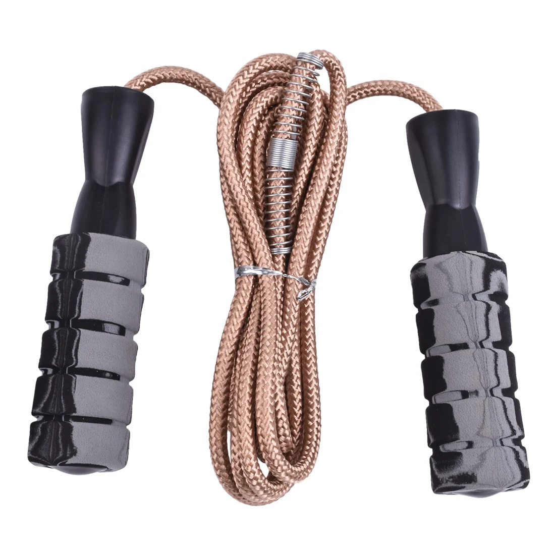 

nylon skipping Jump rope Fitness Home Gym Workout Equipment For MMA Boxing jumprope Training adjustable rope skip for kids, Brown