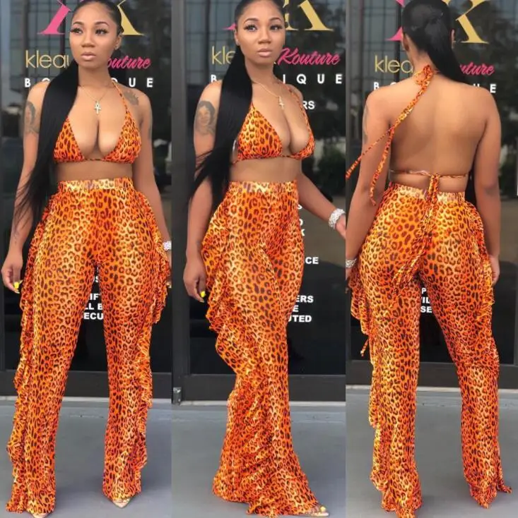

2020 Dropshipping Prom Fashion Woman Sexy 2 Pcs Neon Bathing Suits Beachwear Bikini Set, Customized color
