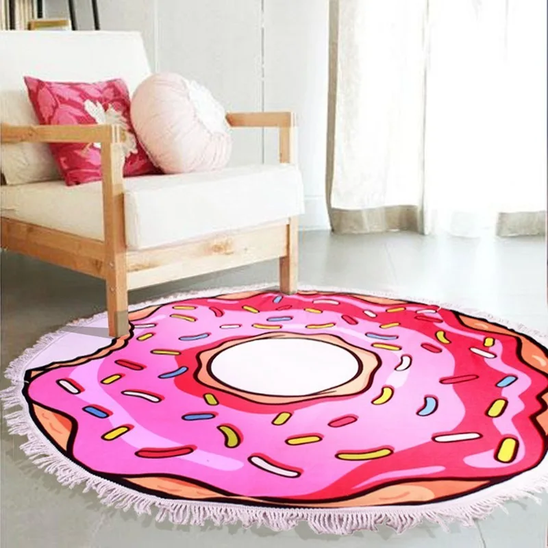 fashion weave softness terrible softball brown round beach towel