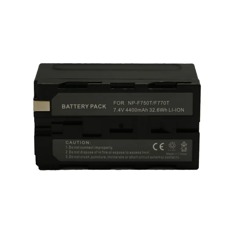 

7.4V 4400mAh NP-F750 battery suitable for Sony NP-F730 NP-F750 NP-F760 NP-F770 battery and Sony CCD-TRV215 CCD-TR917 CCD-TR315, Black