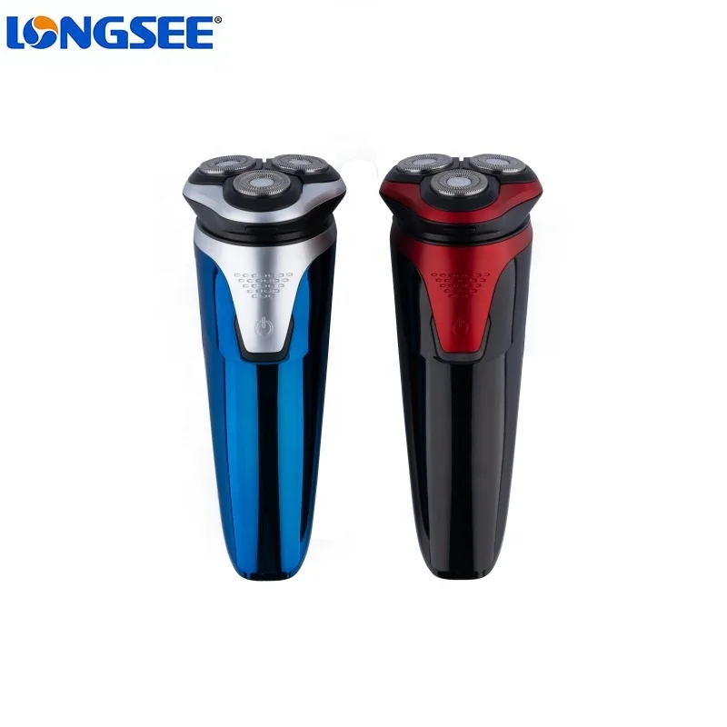 

Double loop speed self-grinding blade IPX7 washable soft shaving machine shaver heads electric shaver, Blue