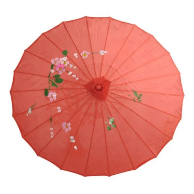 

Wholesale Custom Chinese Wooden handle umbrella parasol paper umbrella for wedding parties photography, Customized color