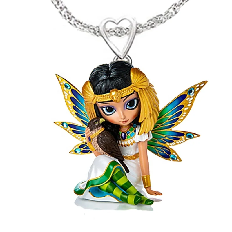 

Wholesale Fashion Doll Cartoon Necklace Egypt Delayed Eagle Luxury Ladies Necklace Accessories