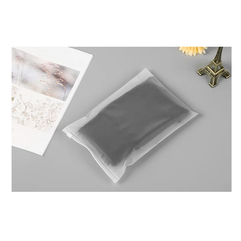 

Hot Sale Wholesale High-Quality Degradable Frosted Plastic Bag Towels Storage Bag Clothing T-Shirt Sleeve Break Storage Bag