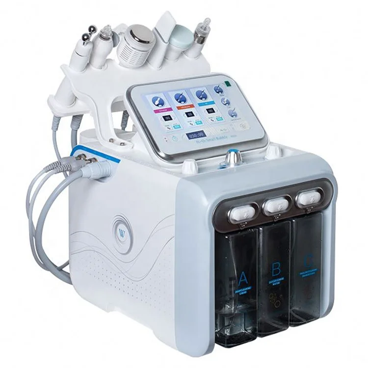 

Newest 6 In 1 Hydro Dermabrasion H2O2 Facial Peel Water Oxygen Concentrator Beauty Machine