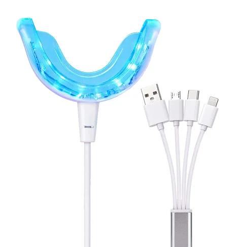 

Effective USB Connected Teeth Whitening Led Light Teeth Whitener teeth whitening kits private logo, White