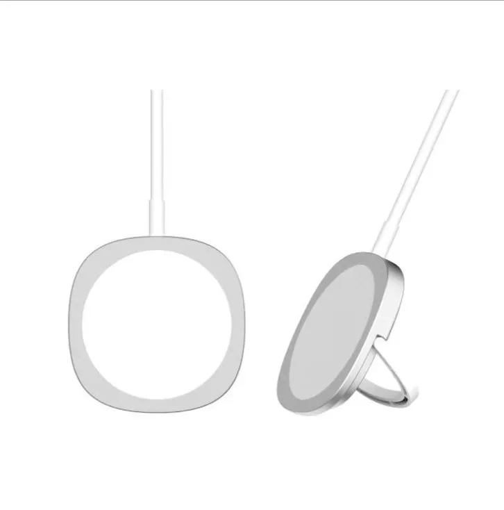 

15W Magnetic Y3 Wireless Charger For iPhone 12 Pro Max 12Mini Fast Charge For iPhone USB Original Mag safing Charger, Black white