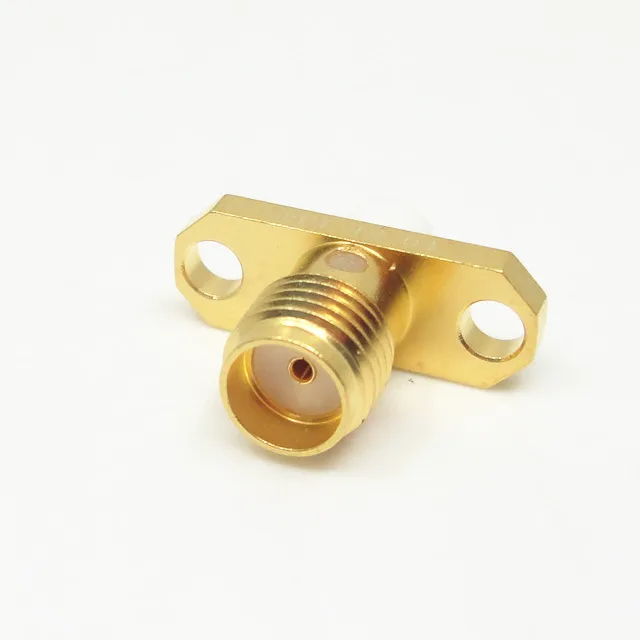 Sma Series Rf Connector Female Gold Plated Flange Panel Mount Rf Jack ...