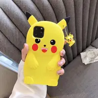 

Phone Case cute Cartoon Pokemons GO 3D Pikachues Soft Silicone Case for iphone 11 10 pro xs max xr 8plus