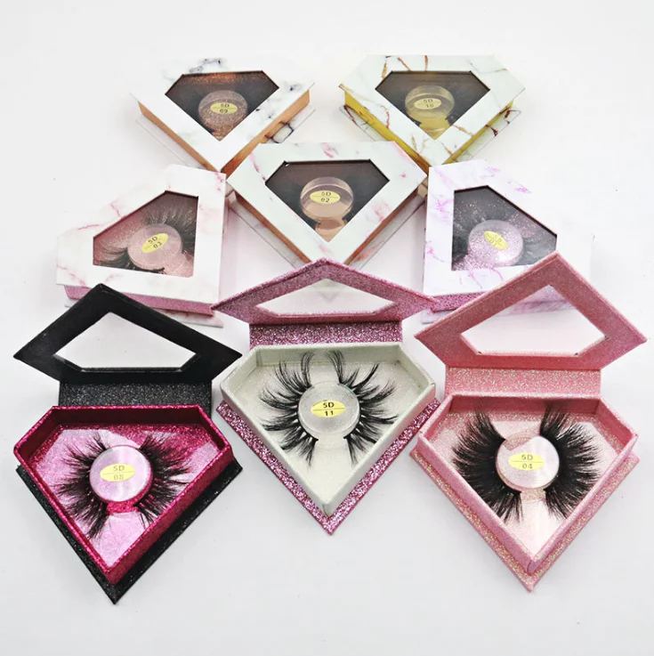 

free sample 3d mink eyelashes private label box and mink eyelashes, Black