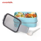 Oem/odm 子供の bpa 送料リークプルーフ分割食品グレードプラスチック bpa フリースクール弁当バルク弁当箱子供のための