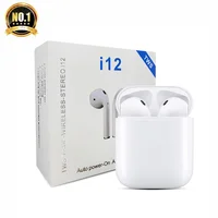 

2020 Original factory supplier Hot selling Customize ear phone tws mobile wireless earbuds headphones earphone i12