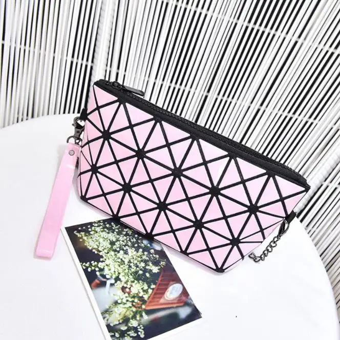 

Lady holographic reflective luminous geometric purse,geometric wallet purses,shiny clutch geometric luminous purses and handbags
