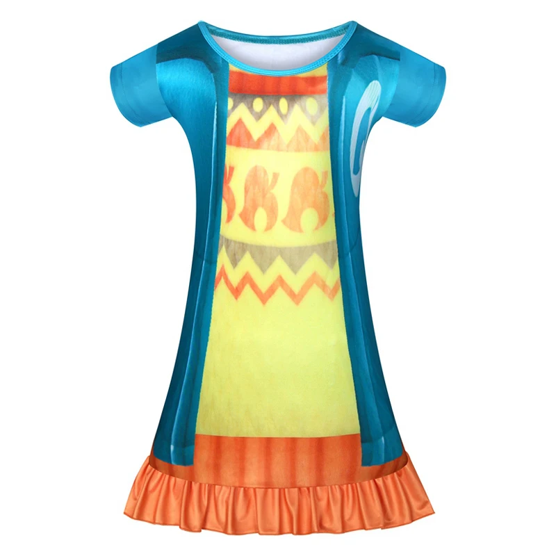 

Acrylic Cartoon Printed Pajamas Girl Princess kids Dress