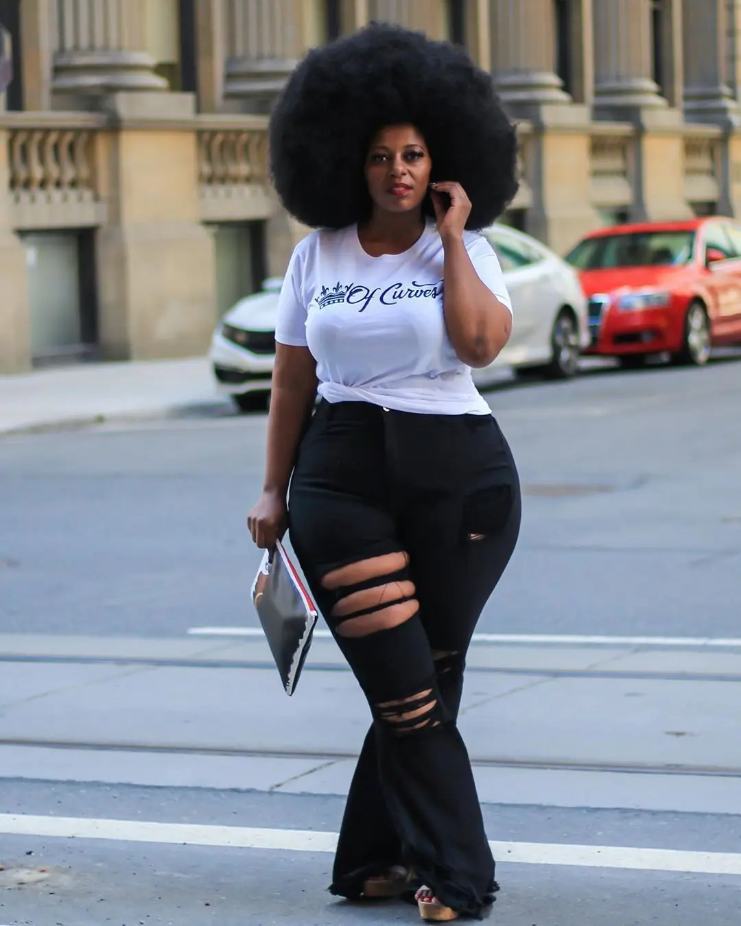 

2021 Women Plus Size Jeans Pants Ladies Bell Bottom Denim Women High Waist Ripped Flare Jeans Denim Trousers, Four colors