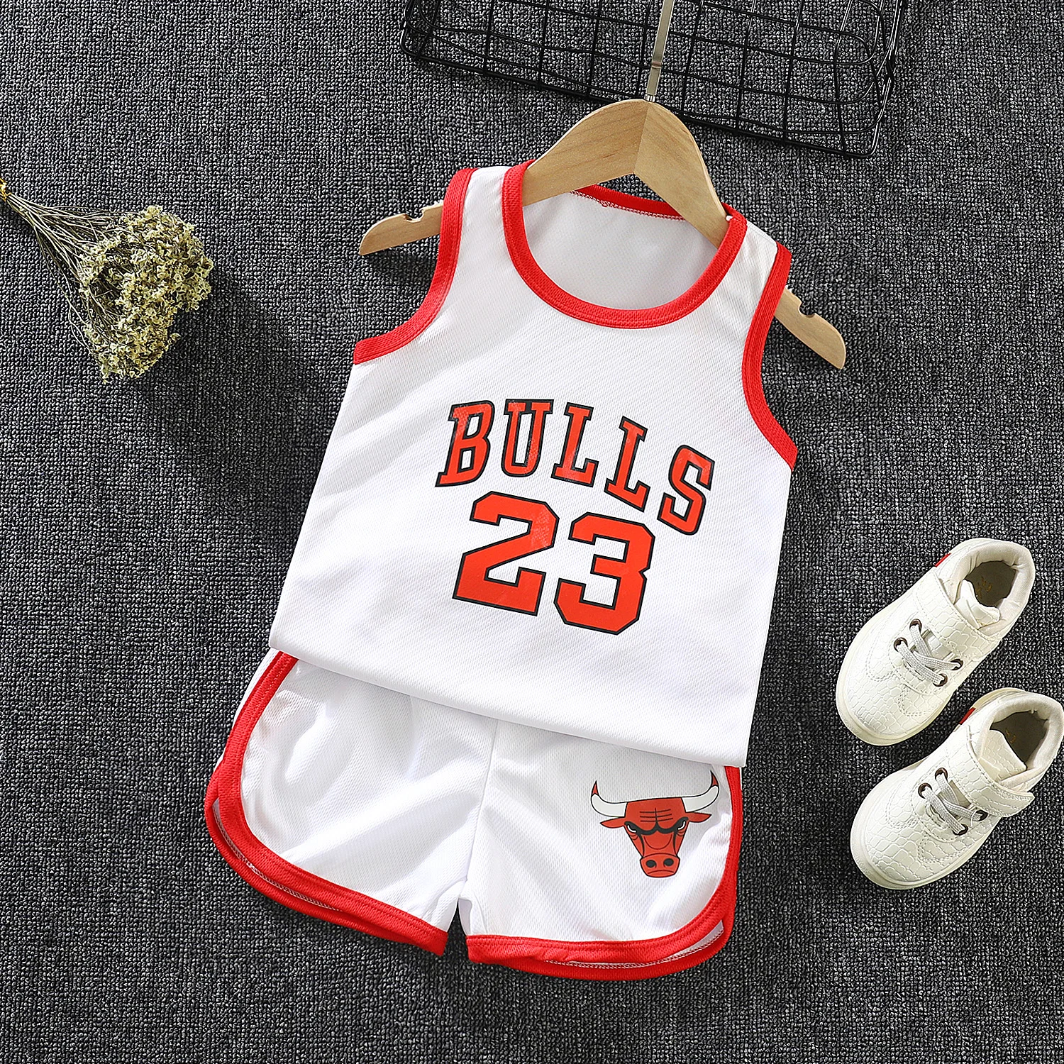 

2020 Newborn Unisex Baby Boy Girl Outfits Clothes Summer Basketball Star Number Sports Short Sleeve Jersey, 8 colors