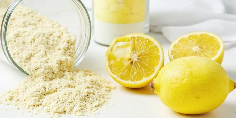 Using every bit of lemon powder to reduce waste