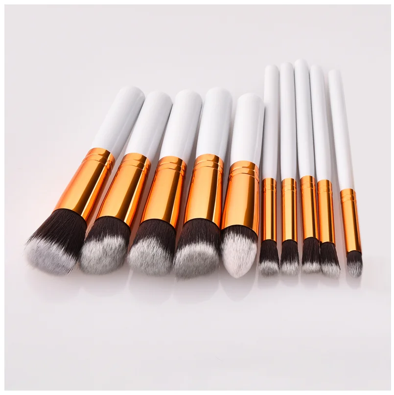 

10pcs Makeup Brushes with Case Pincei De Maquiagem Brochas De Maquillaje