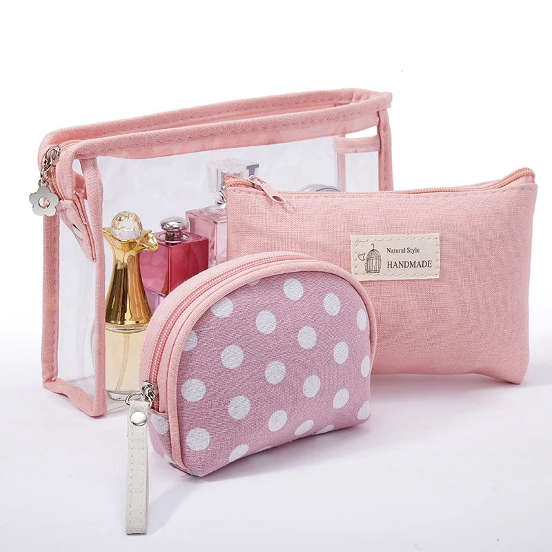 

customized logo transparent makeup bag fashionable PVC travel organizer storage cosmetic bag