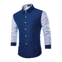 

100% Cotton Hot Styles Spring Cotton Men's Shirts Wholesale discount rhinestone dress shirt office shirt