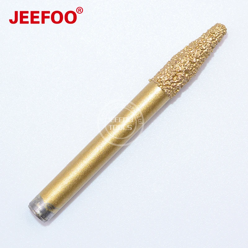

A9-Angle 20 6*3*20mm Jeefoo Sintered Tools/ Tapered Stone Bits/ Diamond Engraving knife/ Cutters On Hard Granite