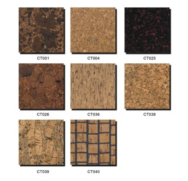 
4mm Cork Glue Down tiles, heat and sound insulation, for floor covering - CT049 