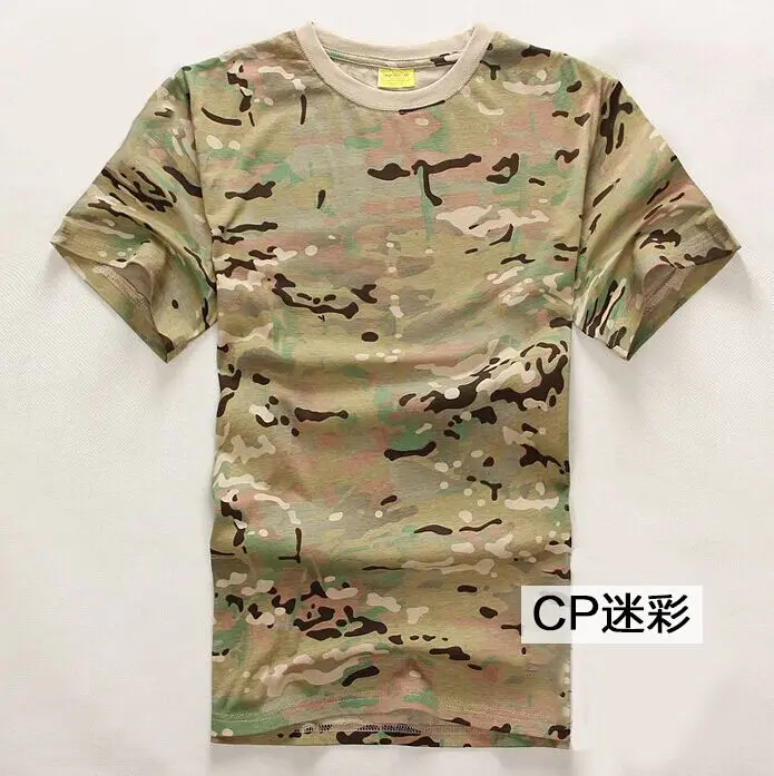 

Military Camouflage Tactical T Shirt Men Outdoor Short Sleeve Quick Drying Mesh Combat Shirt Training Clothing, Black cb acu ocp etc / accept customized color