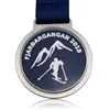 Custom Pattern Metal Unique Hard Enamel Antique Sport Finisher Skiing Medal