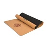 wholesale 4mm thickness eco organic rubber cork yoga mat