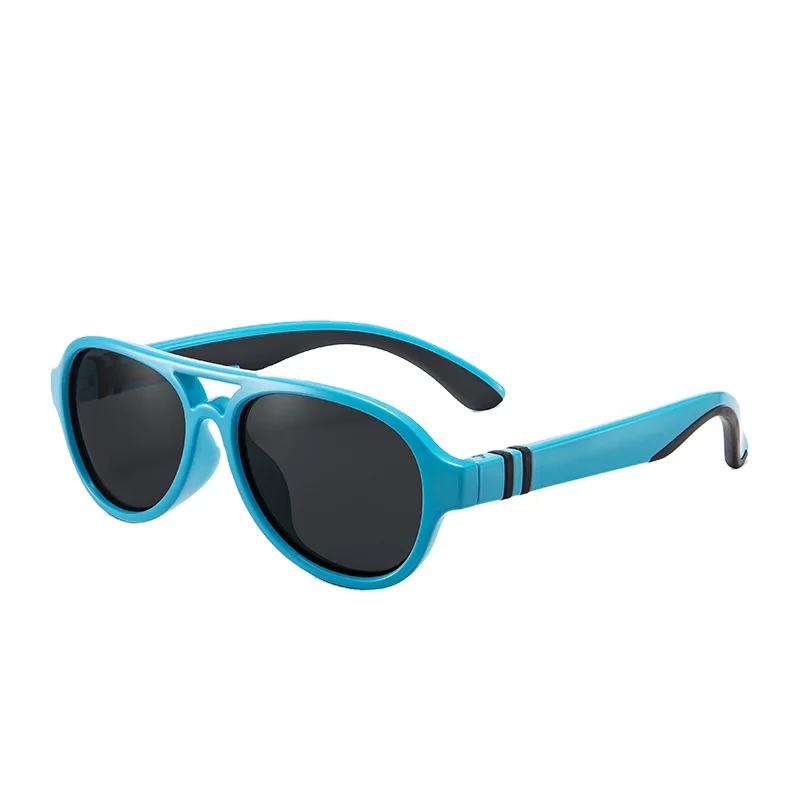 

CAPONI 2020 Double Bridge Full Frame Toddler Sunglasses UV400 Polarized Anti Glare High Quality Light Weight kids shades