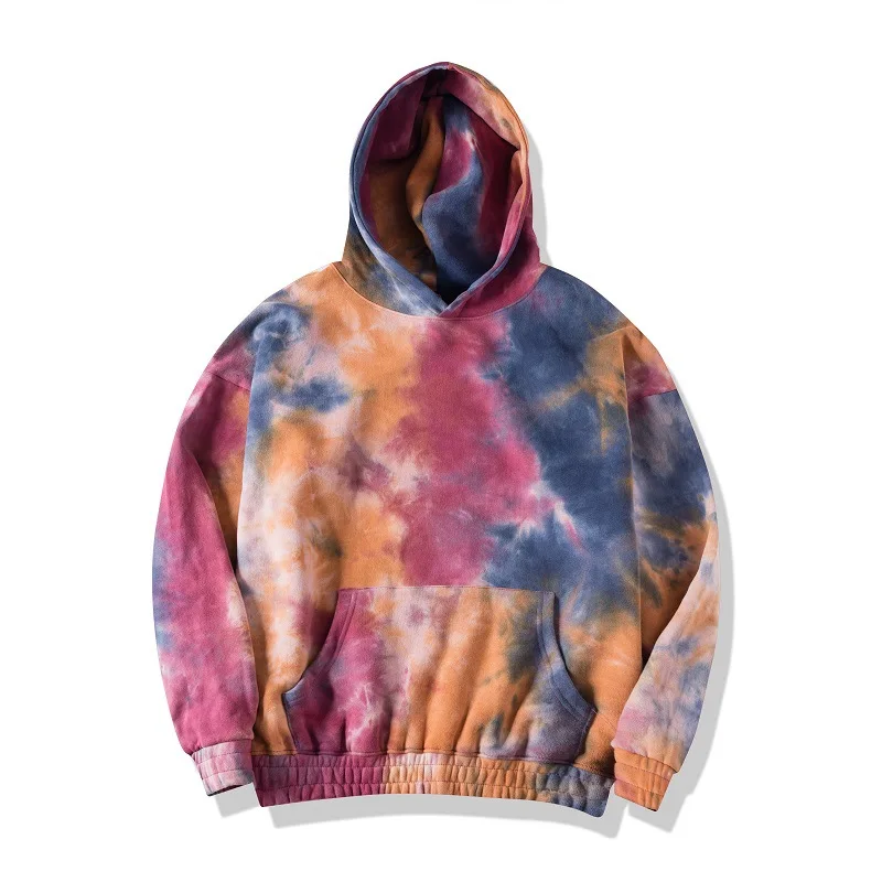 

Low MOQ 100%cotton Fleece sweater hoodies unisex tie dye hoodie high quality hoodie