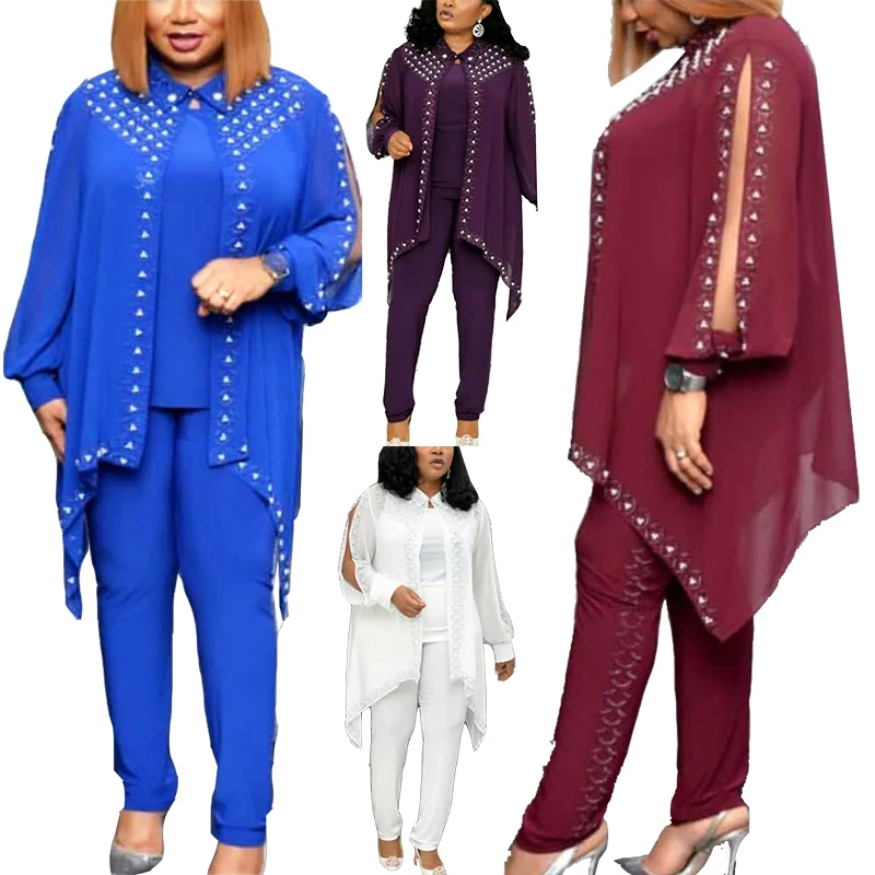 

Africa Style Two Piece Pants+Top Set plus size Women Clothing