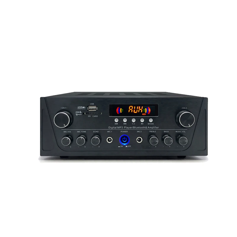 

RTS Audio amplifier am fm tuner BROADCAST 100 watt MP USB black pa system volume control 2ch mini amplifier mini amplifier