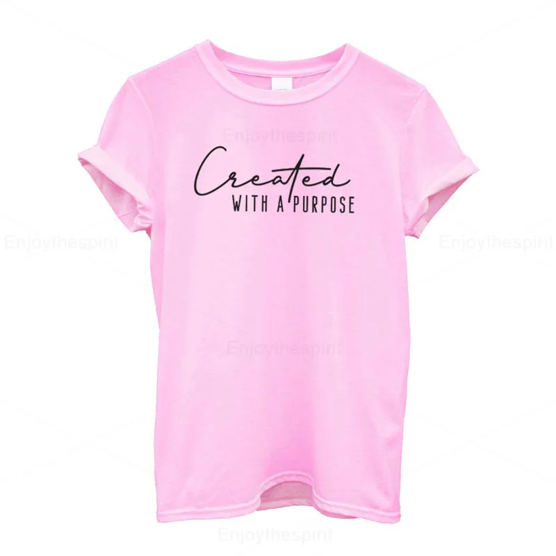 

Short Sleeve Cotton Female T Shirt Plus Size Summer Wear Funny Style Casual Streetwear Women Tshirt Print Created With A Purpose