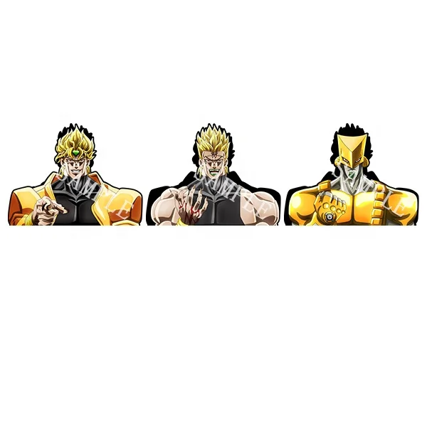 JoJo's Bizarre Adventure Dio Brando Anime 3D Motion Car Sticker Waterproof Decals Laptop Refrigerator Suitcase Stickers